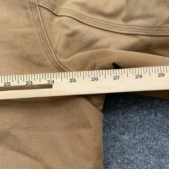 Vintage Carhartt Distressed Faded Tan/Brown XL Hooded Jacket USA Made J140-BRN - Picture 12 of 13
